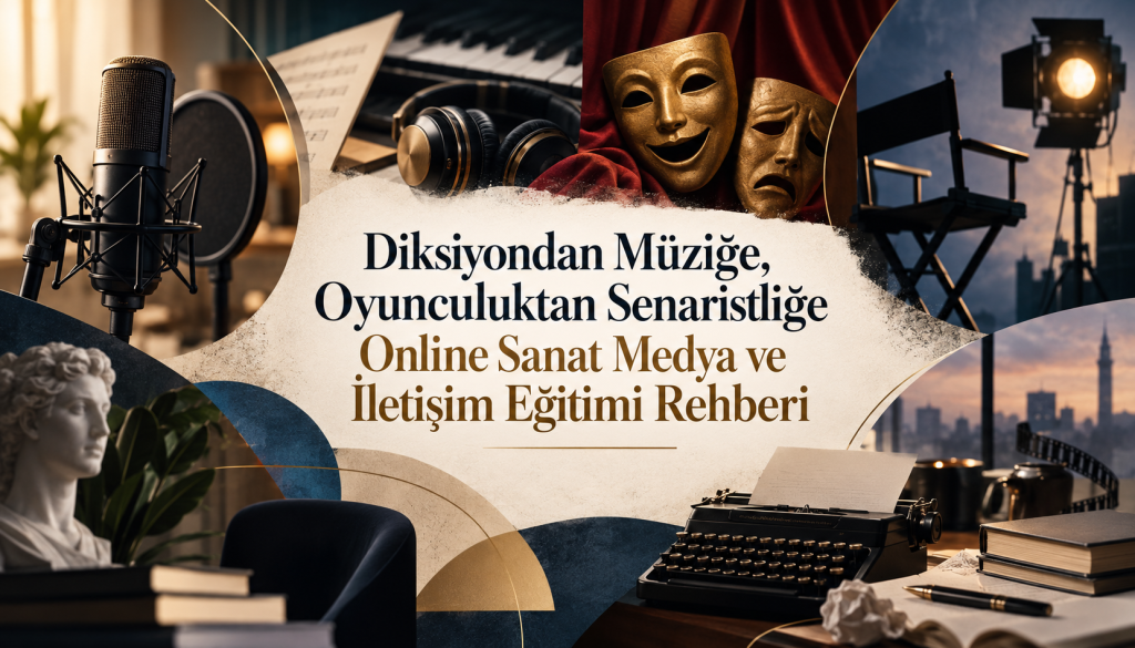 Diksiyondan Müziğe, Oyunculuktan Senaristliğe Online Sanat Medya ve İletişim Eğitimi Rehberi